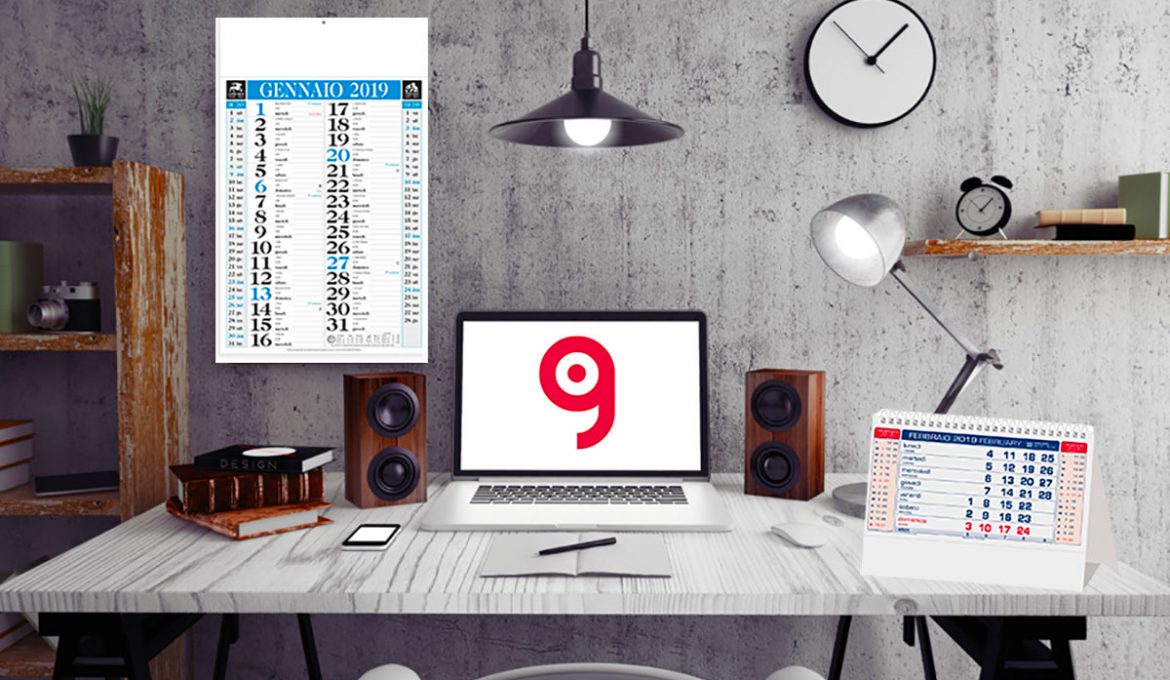Calendari da tavolo personalizzati - Gadget di fine anno.