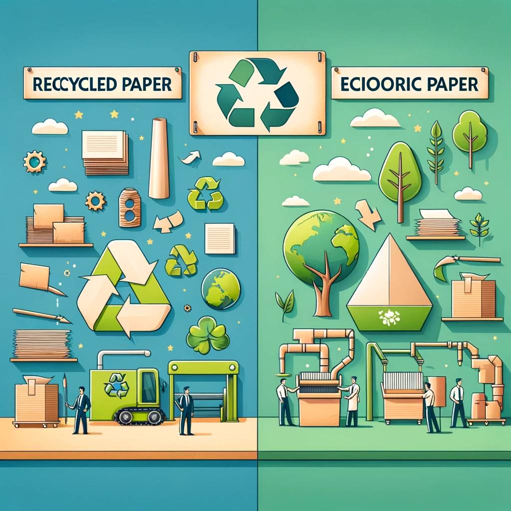 differenza tra carta riciclata e carta ecologica