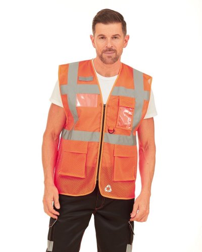 Gilet Fluo Open Mesh Executive Hi-Vis-Orange