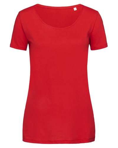 T-shirt donna Finest Cotton Crimson red