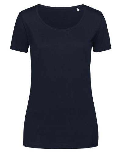 T-shirt donna Finest Cotton Marina Blue