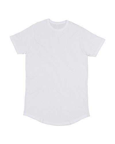 Men's Organic Longer Length T White