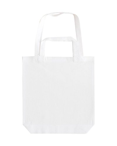 Shopper in cotone con doppi manici Snowwhite