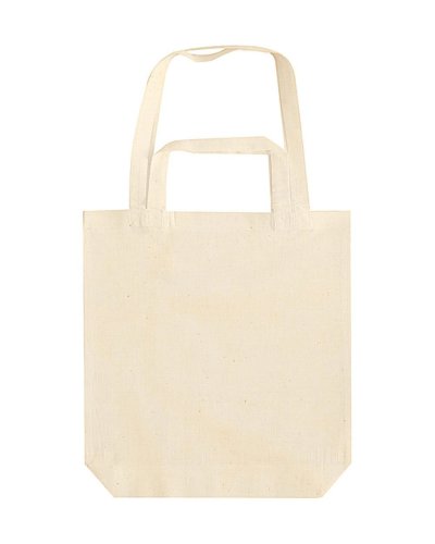 Shopper in cotone con doppi manici Natural