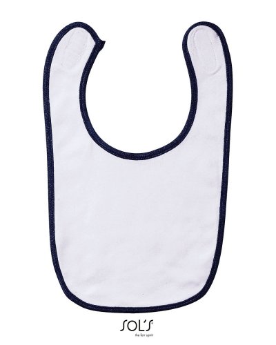 Bavaglino Babib Bianco / Blu Oltremare