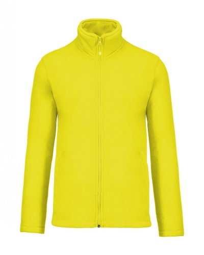 Micropile con zip intera Fluorescent Yellow