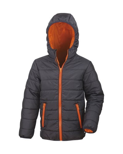 Giacca imbottita Junior/Youth Black/orange