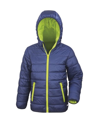 Giacca imbottita Junior/Youth Navy/Lime