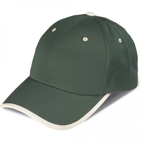 Cappellino 5 pannelli bicolore leggero e regolabile
