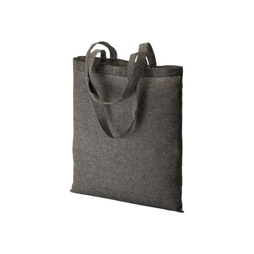 Shopper cotone riciclato 150g/m2 effetto melange 38x42cm