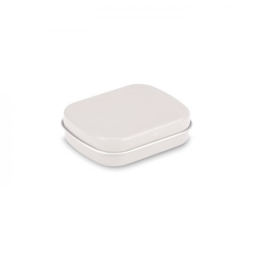 BRISE Scatolina latta bianca con mentine, 25g, 6x4,9x1,7cm