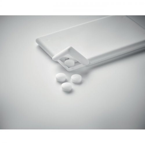 MINTCARD dispenser mentine 8g formato carta di credito bianco plastica