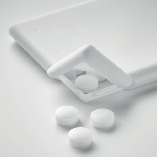 MINTCARD dispenser mentine 8g formato carta di credito bianco plastica