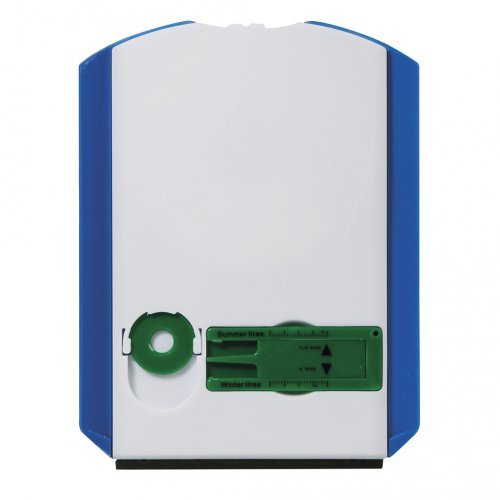 Disco orario multifunzione in plastica blu con raschietto