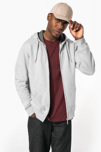 Felpa con cappuccio full zip