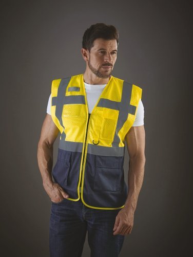 Gilet Fluo Mesh Executive Jaune Haute Visibilité EN ISO20471