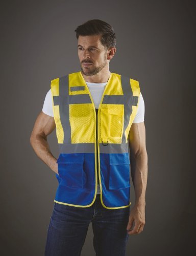 Gilet Fluo Mesh Executive Jaune Haute Visibilité EN ISO20471