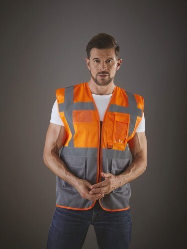Gilet Fluo Mesh Executive Jaune Haute Visibilité EN ISO20471