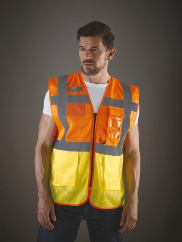 Gilet Fluo Mesh Executive Jaune Haute Visibilité EN ISO20471