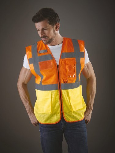 Gilet Fluo Mesh Executive Jaune Haute Visibilité EN ISO20471