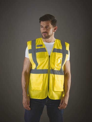 Gilet Fluo Mesh Executive Jaune Haute Visibilité EN ISO20471