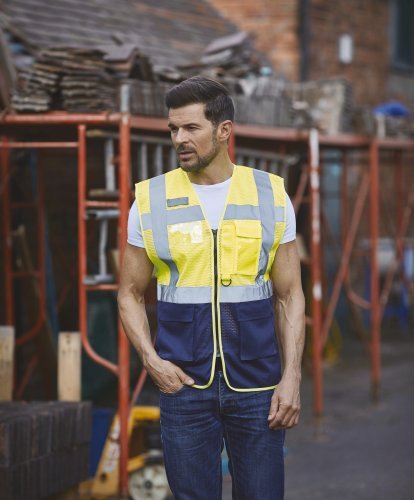 Gilet Fluo Mesh Executive Jaune Haute Visibilité EN ISO20471