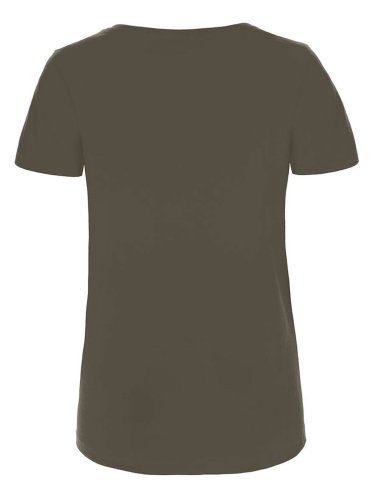 T-shirt donna B&C cotone organico scollo a V, medium fit 140g