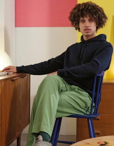 Felpa uomo  con cappuccio e logo frontale