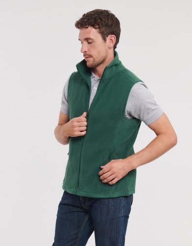 Gilet uomo, smanicato, zip intera, tasche laterali zip