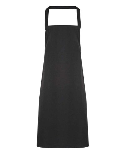 Cotton Bib Apron Black