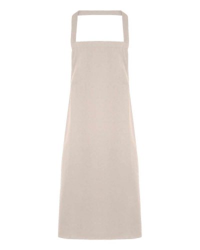 Cotton Bib Apron Natural