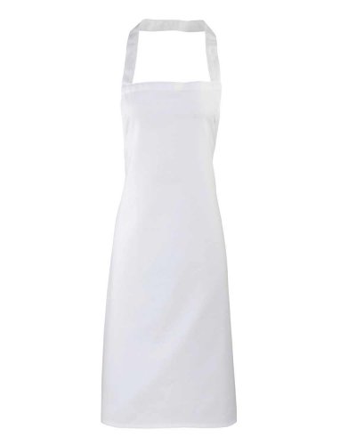 Cotton Bib Apron White