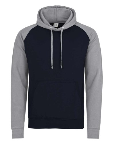 Baseball Hoodie Oxford Navy/Heather Grey