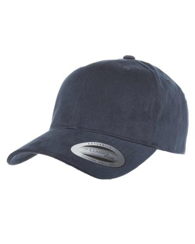 Cappellino Brushed Cotton Twill Mid Profile Navy