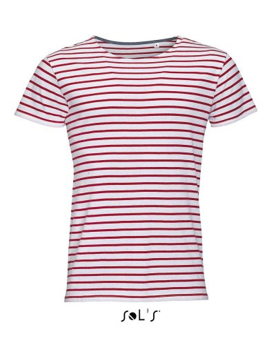 T-shirt marinaio Miles Man Bianco / Rosso