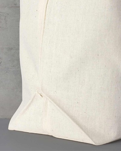 Shopper in cotone con doppi manici