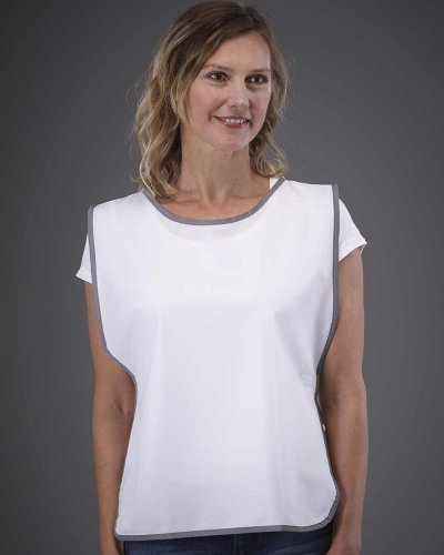 Gilet Fluo con bordo catarifrangente White