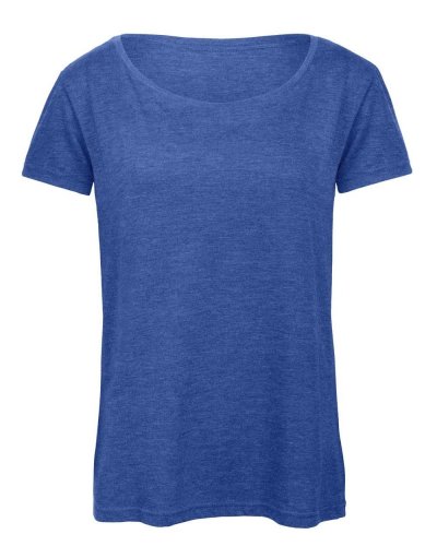 T-shirt donna Triblend Heather Royal Blue