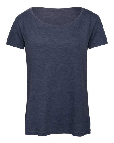 T-shirt donna Triblend Heather Navy