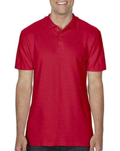 Polo Double Pique Softstyle Rosso