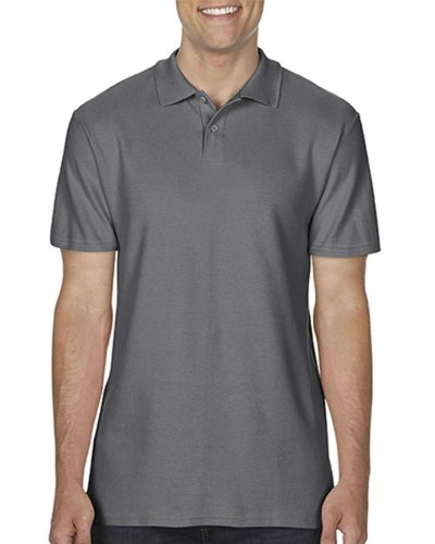 Polo Double Pique Softstyle Charcoal