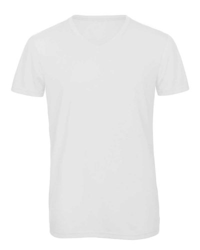 T-shirt V-neck Triblend Uomo White