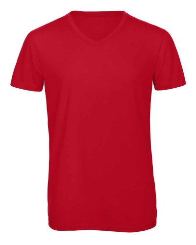 T-shirt V-neck Triblend Uomo Red