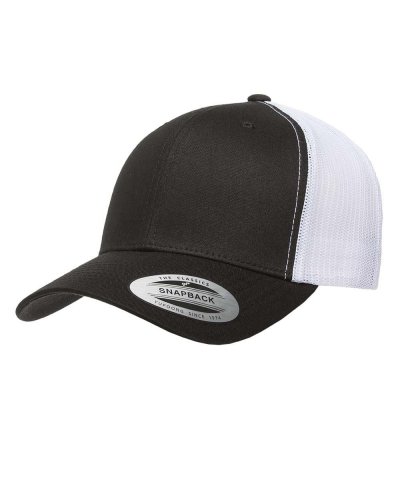 Cappellino Retro Trucker 2-Tone Black/White