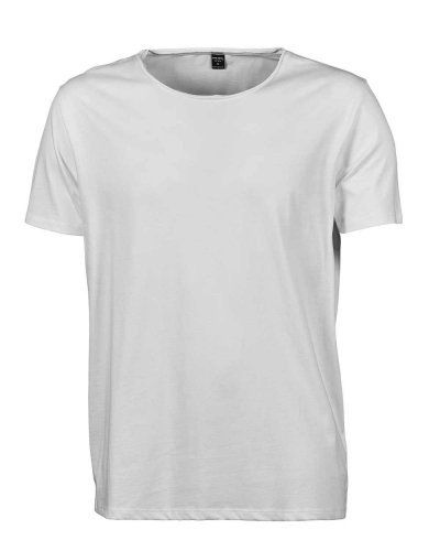 T-shirt bordo grezzo White