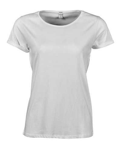 T-shirt donna Roll-Up White
