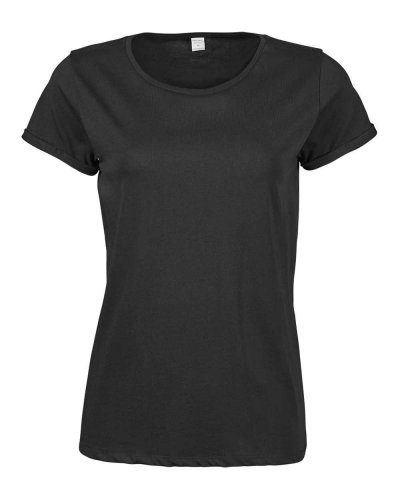 T-shirt donna Roll-Up Black