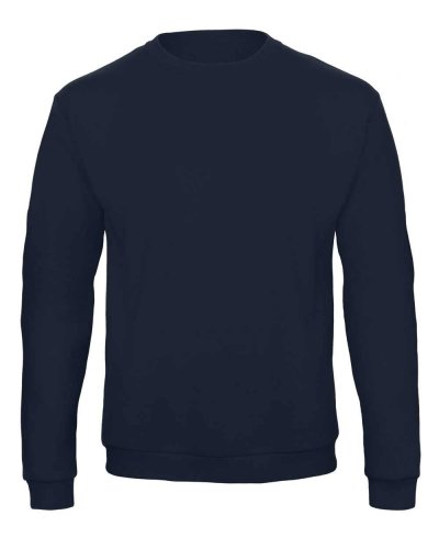Felpa girocollo Unisex cuciture straddle Navy