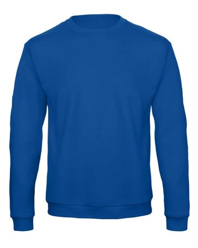 Felpa girocollo Unisex cuciture straddle Royal Blue