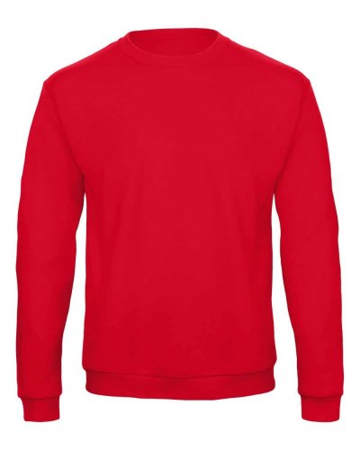 Felpa girocollo Unisex cuciture straddle Red